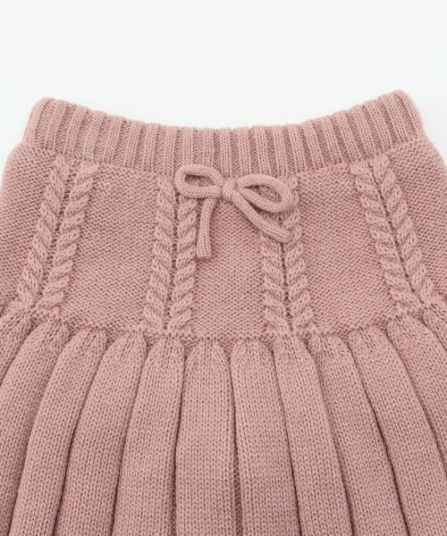 petit main / プティマイン ミニ・ひざ丈スカート | ニットプリーツスカート | 詳細7