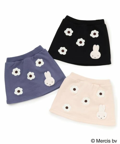 petit main / プティマイン ミニ・ひざ丈スカート | 【miffy】お花刺しゅうスカパン | 詳細10