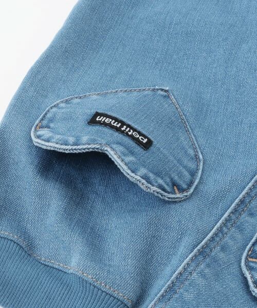 petit main / プティマイン その他パンツ | 【裏起毛】デニムバレルパンツ | 詳細12