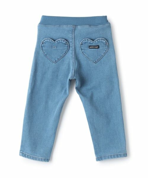 petit main / プティマイン その他パンツ | 【裏起毛】デニムバレルパンツ | 詳細7