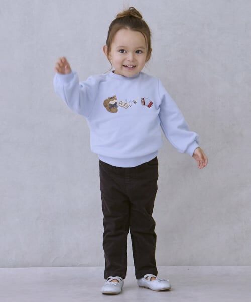 petit main / プティマイン その他パンツ | コーデュロイストレートパンツ（チャコール）