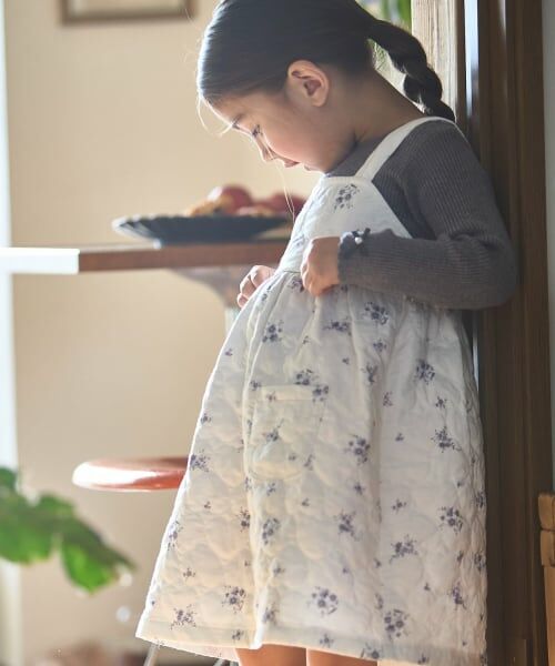 petit main / プティマイン ミニ丈・ひざ丈ワンピース | 【リンク】キルトジャンパースカート | 詳細1