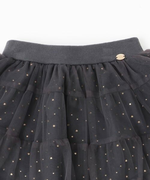 petit main / プティマイン ミニ・ひざ丈スカート | レギンスつきチュールスカート | 詳細5