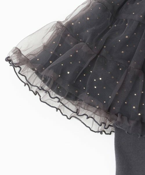 petit main / プティマイン ミニ・ひざ丈スカート | レギンスつきチュールスカート | 詳細6