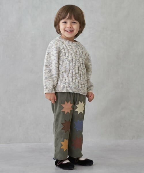 petit main / プティマイン その他パンツ | モチーフアップリケパンツ | 詳細2