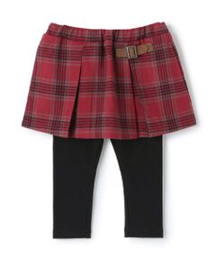 petit main / プティマイン ミニ・ひざ丈スカート | 【リンク】チェックレギつきスカート