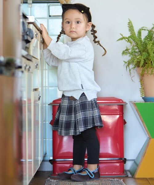 petit main / プティマイン ミニ・ひざ丈スカート | 【リンク】チェックレギつきスカート | 詳細2