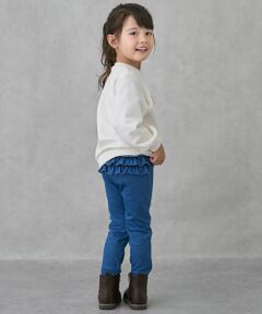 petit main / プティマイン その他パンツ | 【裏起毛】バックフリルレギンス