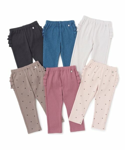 petit main / プティマイン その他パンツ | 【裏起毛】バックフリルレギンス | 詳細13