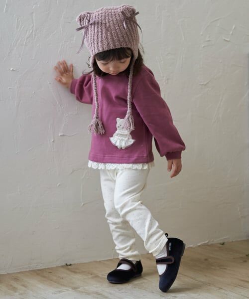 petit main / プティマイン その他パンツ | 【フワもちっと】あったかレギンス（アイボリー）