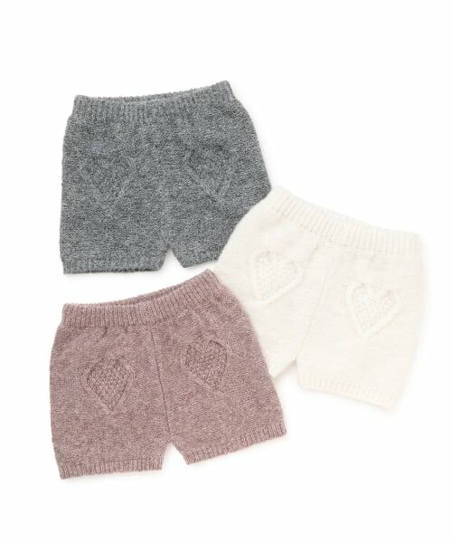 petit main / プティマイン ショート・ハーフ・半端丈パンツ | 【リンク】ハートケーブルニットショートパンツ(セットアップ可能) | 詳細11