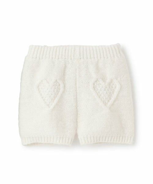 petit main / プティマイン ショート・ハーフ・半端丈パンツ | 【リンク】ハートケーブルニットショートパンツ(セットアップ可能) | 詳細3