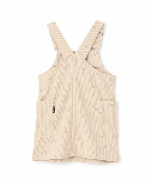 petit main / プティマイン ミニ丈・ひざ丈ワンピース | ハート刺しゅうコーデュロイジャンスカ | 詳細4