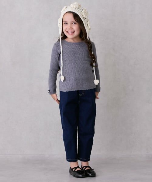 petit main / プティマイン ニット・セーター | 【リンク/フワもちっと】リブニット(キッズサイズ) | 詳細1