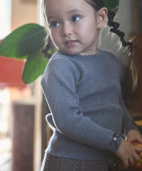 petit main / プティマイン ニット・セーター | 【リンク/フワもちっと】リブニット(キッズサイズ) | 詳細3