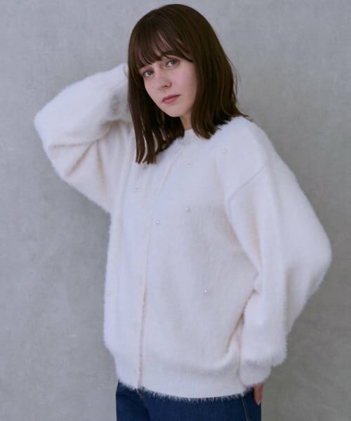 petit main / プティマイン カーディガン・ボレロ | 【リンク】シャギーニットカーディガン | 詳細4