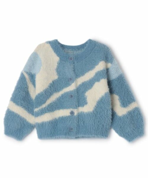 petit main / プティマイン カーディガン・ボレロ | 【リンク】シャギーニット柄カーディガン | 詳細4