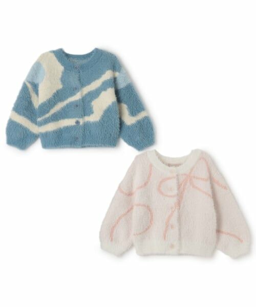 petit main / プティマイン カーディガン・ボレロ | 【リンク】シャギーニット柄カーディガン | 詳細9