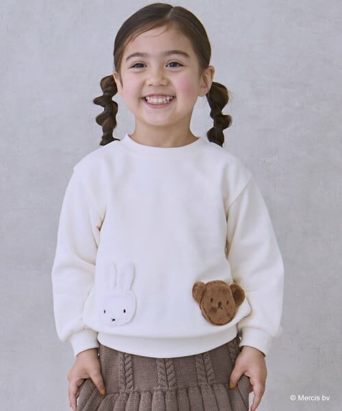 petit main / プティマイン スウェット | 【miffy】モチーフトレーナー（アイボリー）