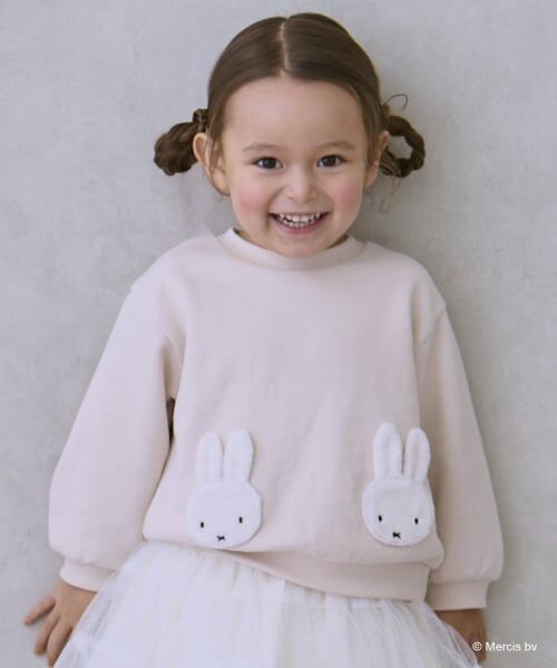 petit main / プティマイン スウェット | 【miffy】モチーフトレーナー（ライト ピンク）