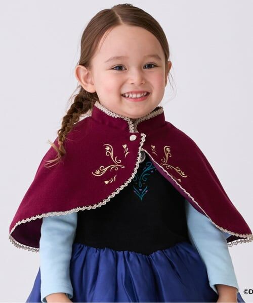 petit main / プティマイン カーディガン・ボレロ | 【Disney】なりきりケープ（プラム(アナ)）