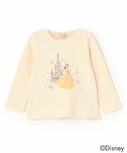petit main / プティマイン Tシャツ | 【Disney】刺繍グラフィック長袖T（黄）