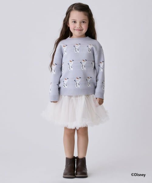 petit main / プティマイン ニット・セーター | 【Disney】オラフ/総柄ニット | 詳細3