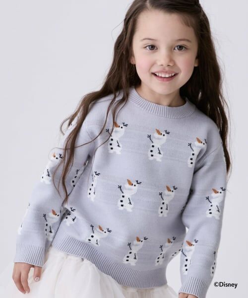 petit main / プティマイン ニット・セーター | 【Disney】オラフ/総柄ニット | 詳細4