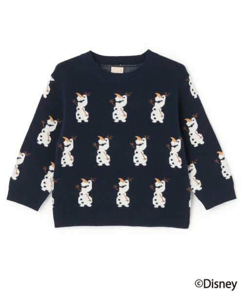 petit main / プティマイン ニット・セーター | 【Disney】オラフ/総柄ニット | 詳細5