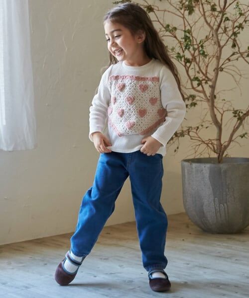 petit main / プティマイン Tシャツ | 【リンク】クロシェドッキング長袖T | 詳細2