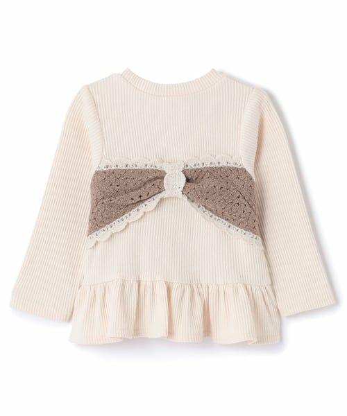 petit main / プティマイン Tシャツ | 【リンク】クロシェドッキング長袖T | 詳細7