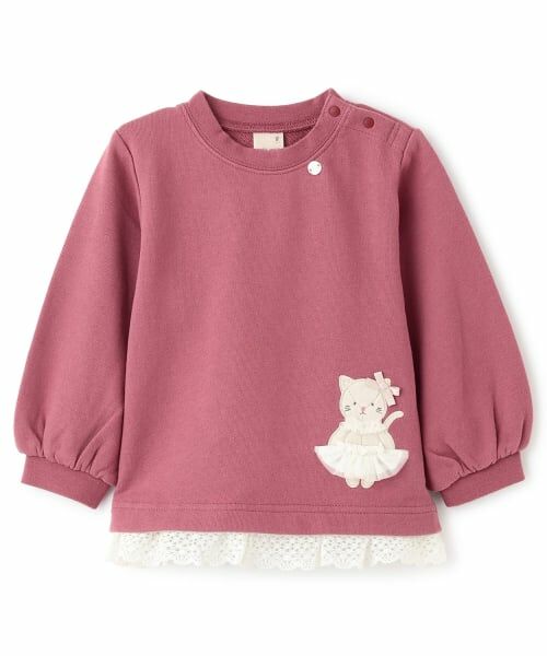 petit main / プティマイン スウェット | アニマルモチーフアップリケトレーナー | 詳細4