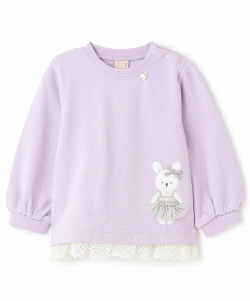 petit main / プティマイン スウェット | アニマルモチーフアップリケトレーナー | 詳細6