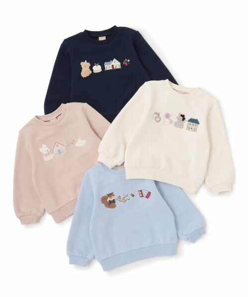 petit main / プティマイン スウェット | 【フワのびっと】アソートアップリケトレーナー | 詳細14