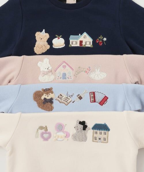 petit main / プティマイン スウェット | 【フワのびっと】アソートアップリケトレーナー | 詳細8