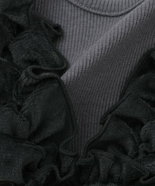 petit main / プティマイン Tシャツ | 【リンク】ドッキングフリルチュニック | 詳細9