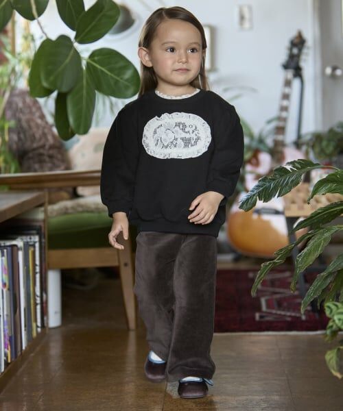 petit main / プティマイン スウェット | 【リンク】レースロゴトレーナー | 詳細1