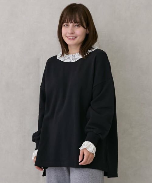 petit main / プティマイン スウェット | 【リンク】レースロゴトレーナー | 詳細2