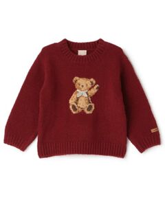 petit main / プティマイン ニット・セーター | 【フワもちっと】くまニットプルオーバー