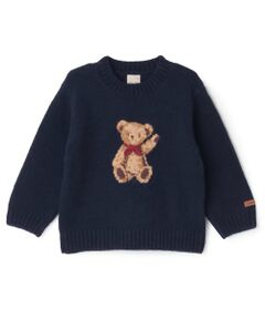 petit main / プティマイン ニット・セーター | 【フワもちっと】くまニットプルオーバー