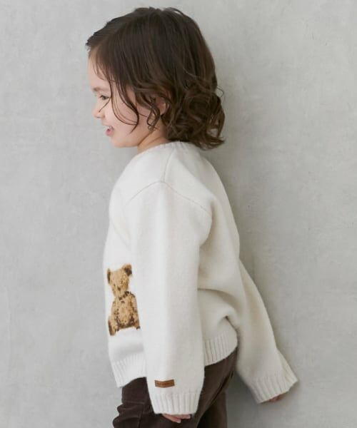 petit main / プティマイン ニット・セーター | 【フワもちっと】くまニットプルオーバー | 詳細1