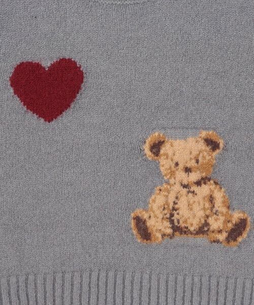 petit main / プティマイン ニット・セーター | 【フワもちっと】くまニットプルオーバー | 詳細10
