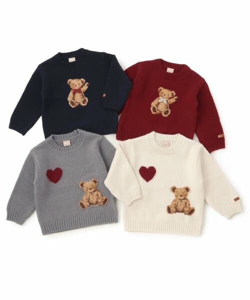petit main / プティマイン ニット・セーター | 【フワもちっと】くまニットプルオーバー | 詳細14