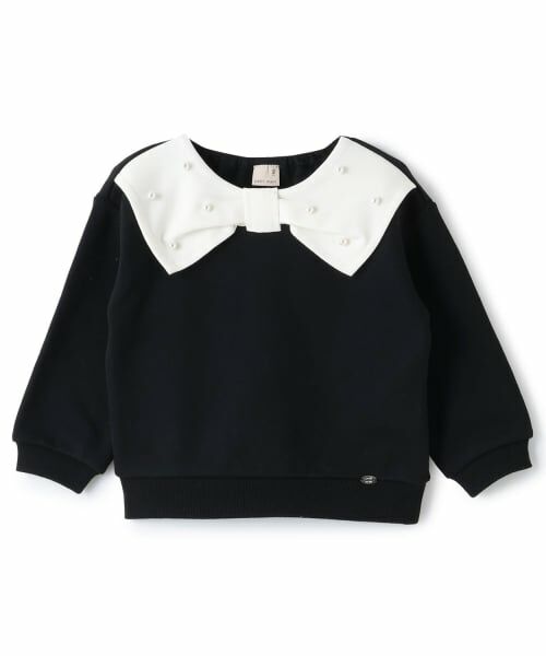 petit main / プティマイン スウェット | 【裏起毛/リンク】リボン衿トレーナー | 詳細5