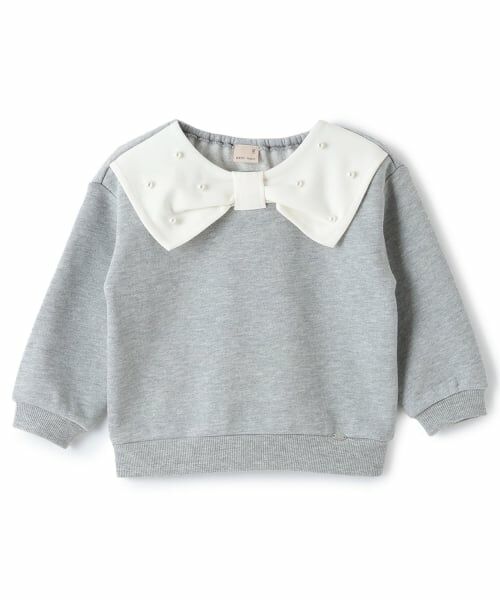 petit main / プティマイン スウェット | 【裏起毛/リンク】リボン衿トレーナー | 詳細6