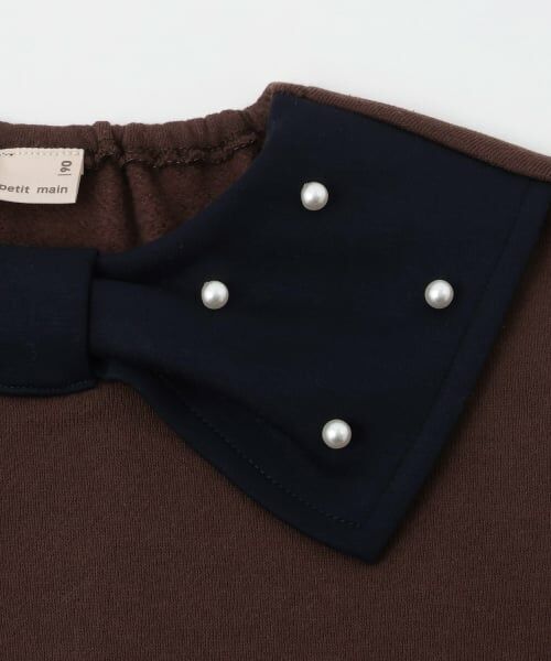 petit main / プティマイン スウェット | 【裏起毛/リンク】リボン衿トレーナー | 詳細9