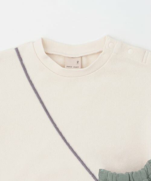 petit main / プティマイン スウェット | 【裏起毛】いちごポシェットトレーナー | 詳細7