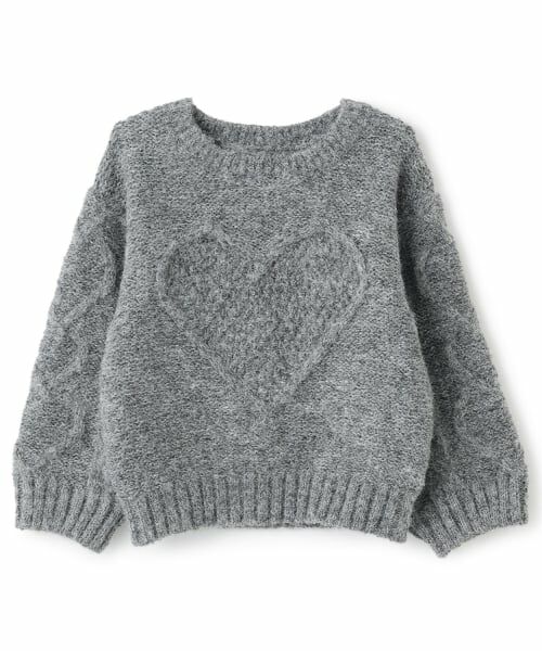 petit main / プティマイン ニット・セーター | 【リンク】ハートケーブルニット | 詳細7