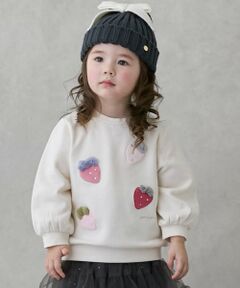 petit main / プティマイン スウェット | いちごモチーフトレーナー