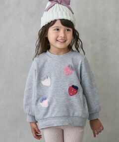 いちごモチーフトレーナー